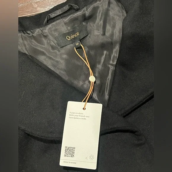 NWT Quince Italian Wool Cocoon Coat - Picture 5 of 10